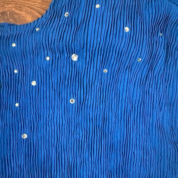 Beautiful blue studded dress -12 - Picture 3 of 7